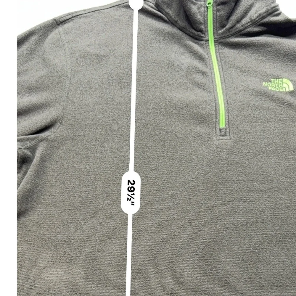 The North Face Polartec 1/4 Zip Fleece Pullover Mens XL Olive Green